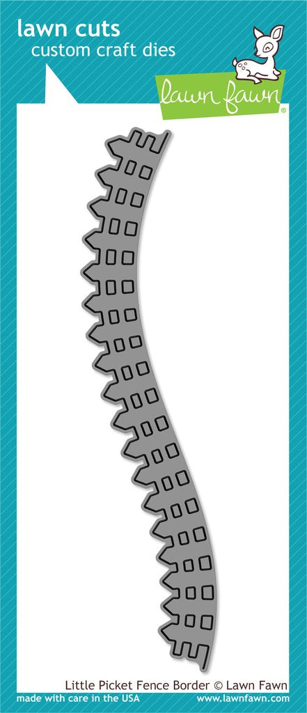 Lawn Fawn - Little Picket Fence Border - Stanze