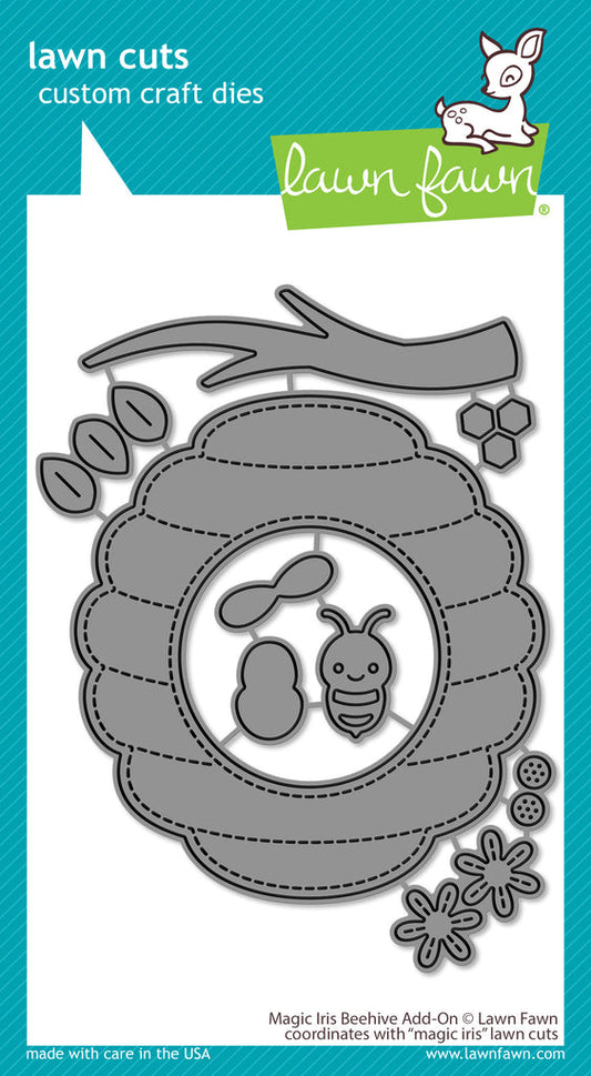 Lawn Fawn - Magic Iris Beehive Add-on - Stand alone Stanzschablone bastel-traum.ch