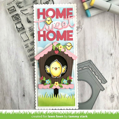 Lawn Fawn - Magic Iris Birdhouse Add-on - Stand alone Stanze