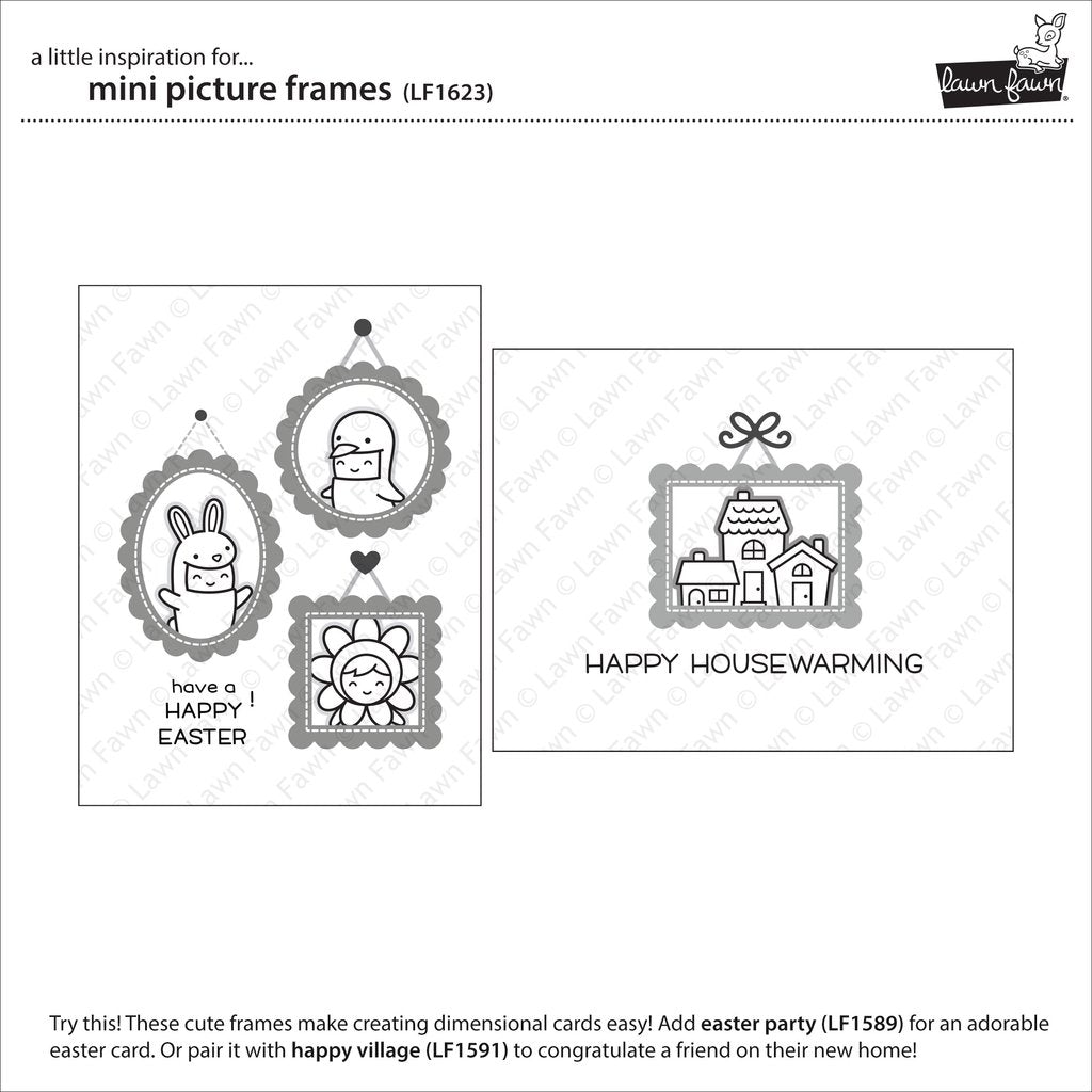 Lawn Fawn - Mini Picture Frames - Stanze
