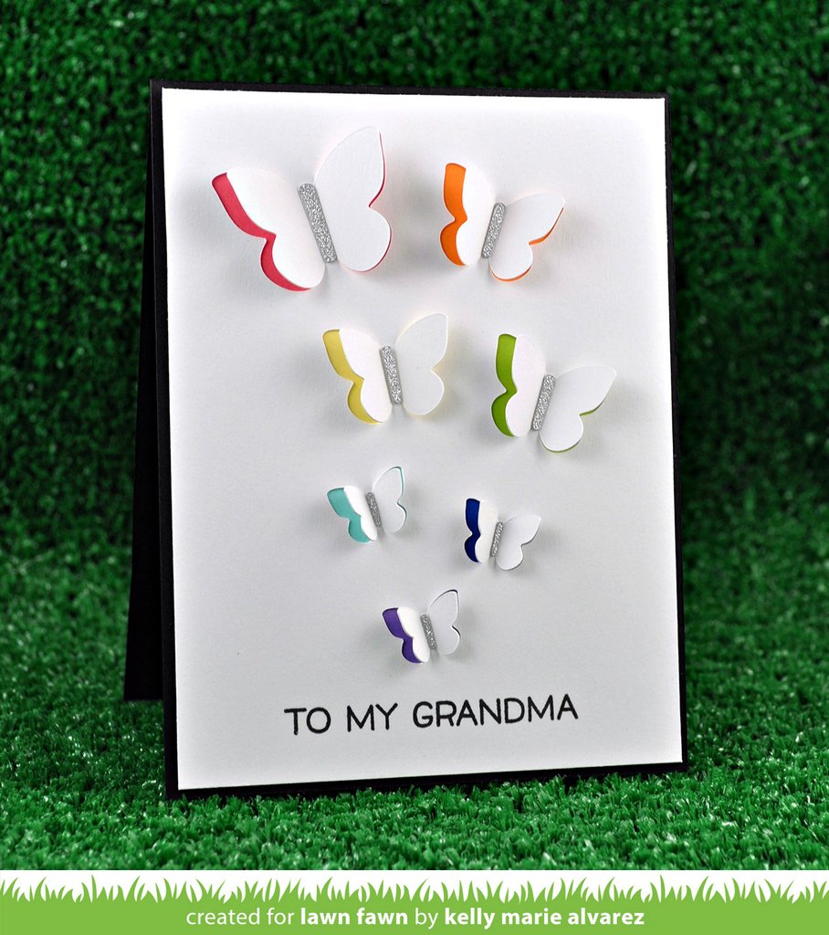 Lawn Fawn - Mini Pop-Up Butterflies - Stanze