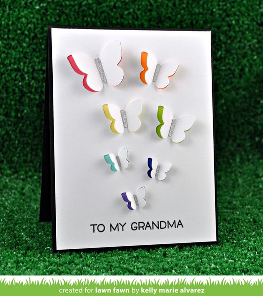Lawn Fawn - Mini Pop-Up Butterflies - Stanze