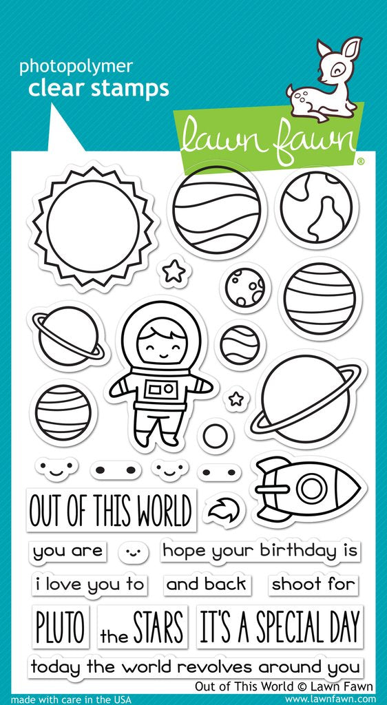 Lawn Fawn - Out Of This World - Clear Stamp 4x6