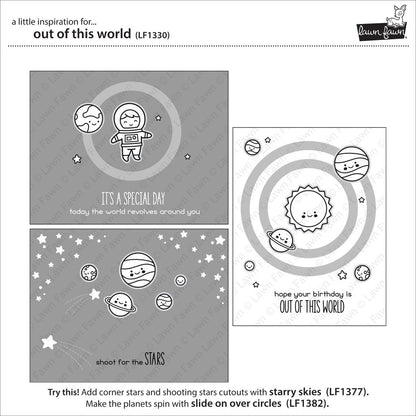 Lawn Fawn - Out Of This World - Clear Stamp 4x6