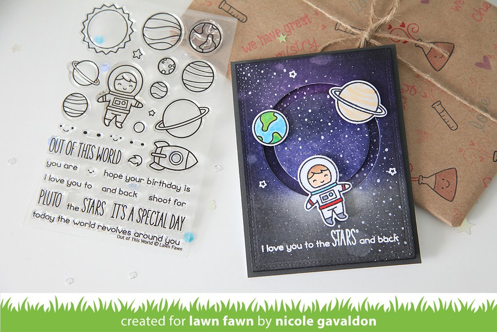 Lawn Fawn - Out Of This World - Clear Stamp 4x6