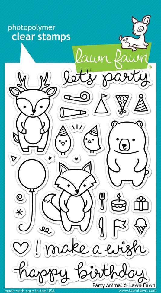 Lawn Fawn - Party Animal - Clear Stamps 4x6