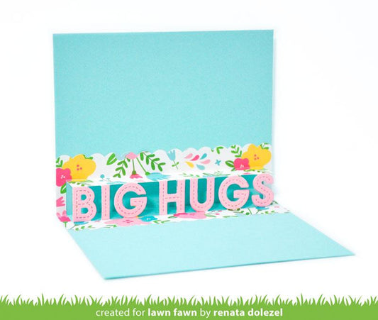 Lawn Fawn - Pop-up Big Hugs - Stand alone Stanze