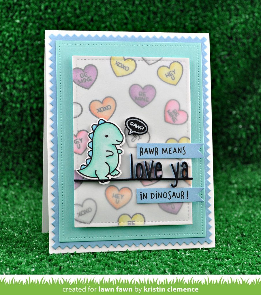 Lawn Fawn - RAWR - Clear Stamps 2x3