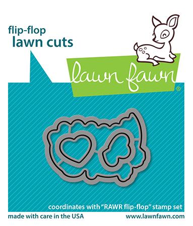 Lawn Fawn - RAWR Flip-Flop - Stanzen