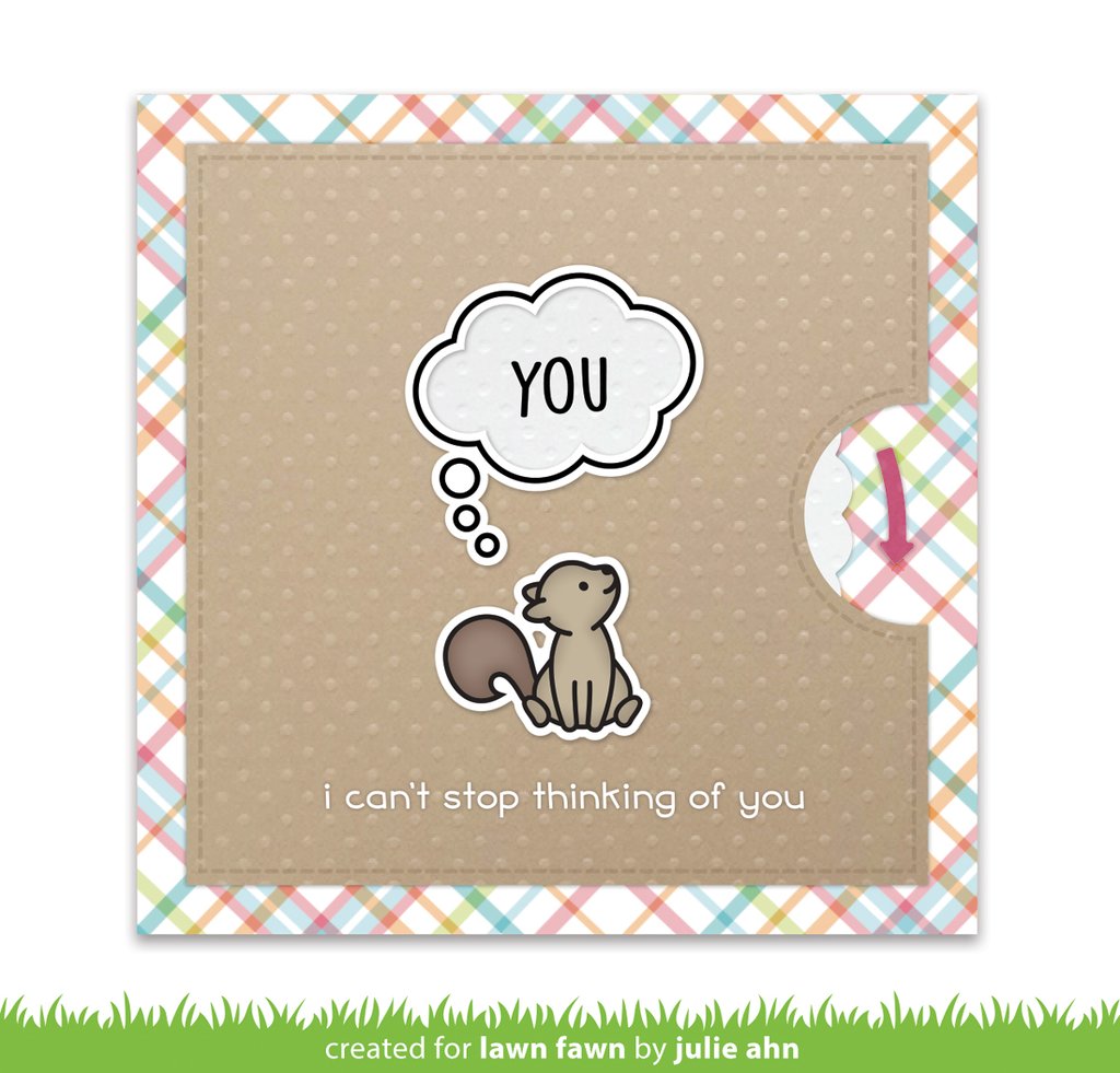 Lawn Fawn - Reveal Wheel Thought Bubble Add-On - Stand Alone Stanzen