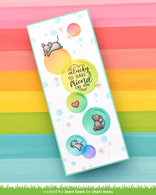 Lawn Fawn - Schablone - Bubbles