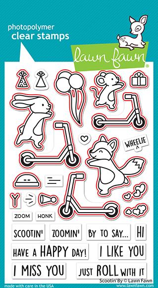 Lawn Fawn - Scootin' by - Stanze