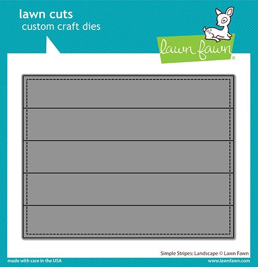 Lawn Fawn - Simple Stripes: Landscape - Stand Alone Stanze