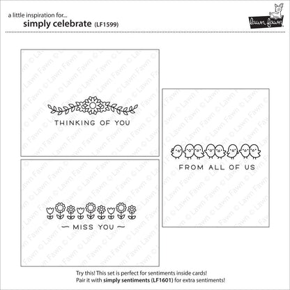 Lawn Fawn - Simply Celebrate - Clear Stamps 4x6