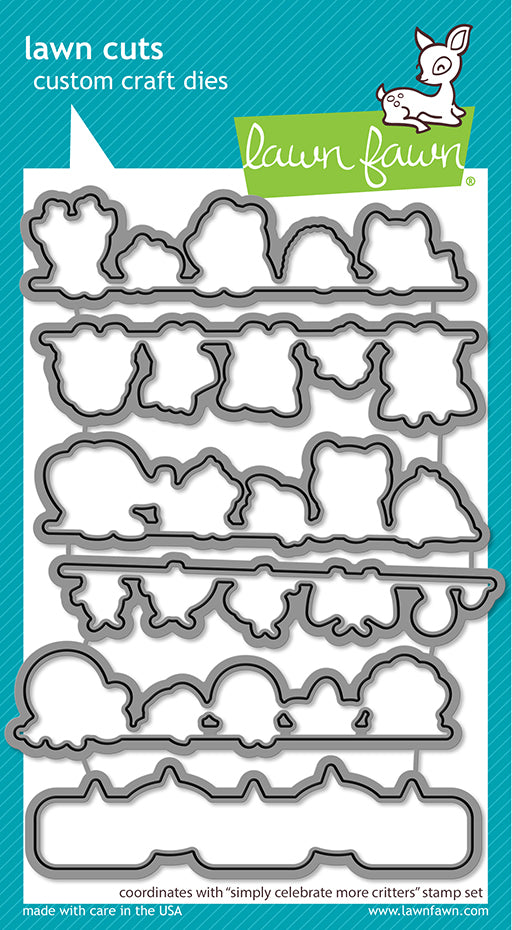 Lawn Fawn - Simply celebrate more critters - Stanzschablonen