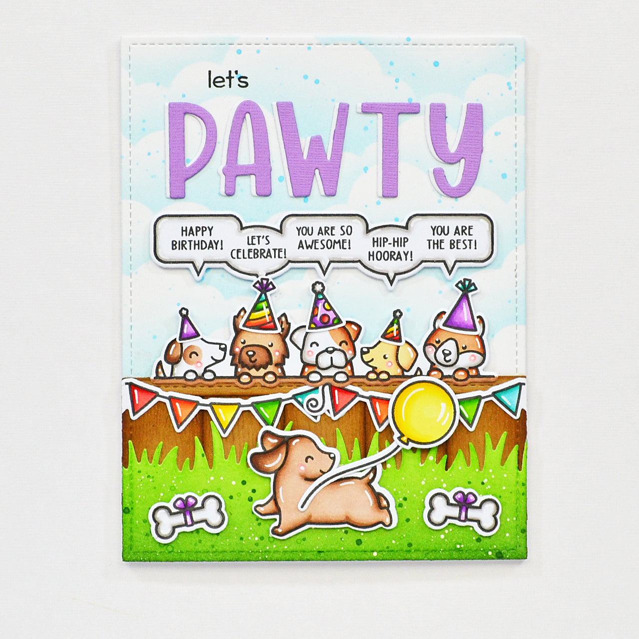 Lawn Fawn - Simply celebrate more critters add-on - Clear Stamp 3x4