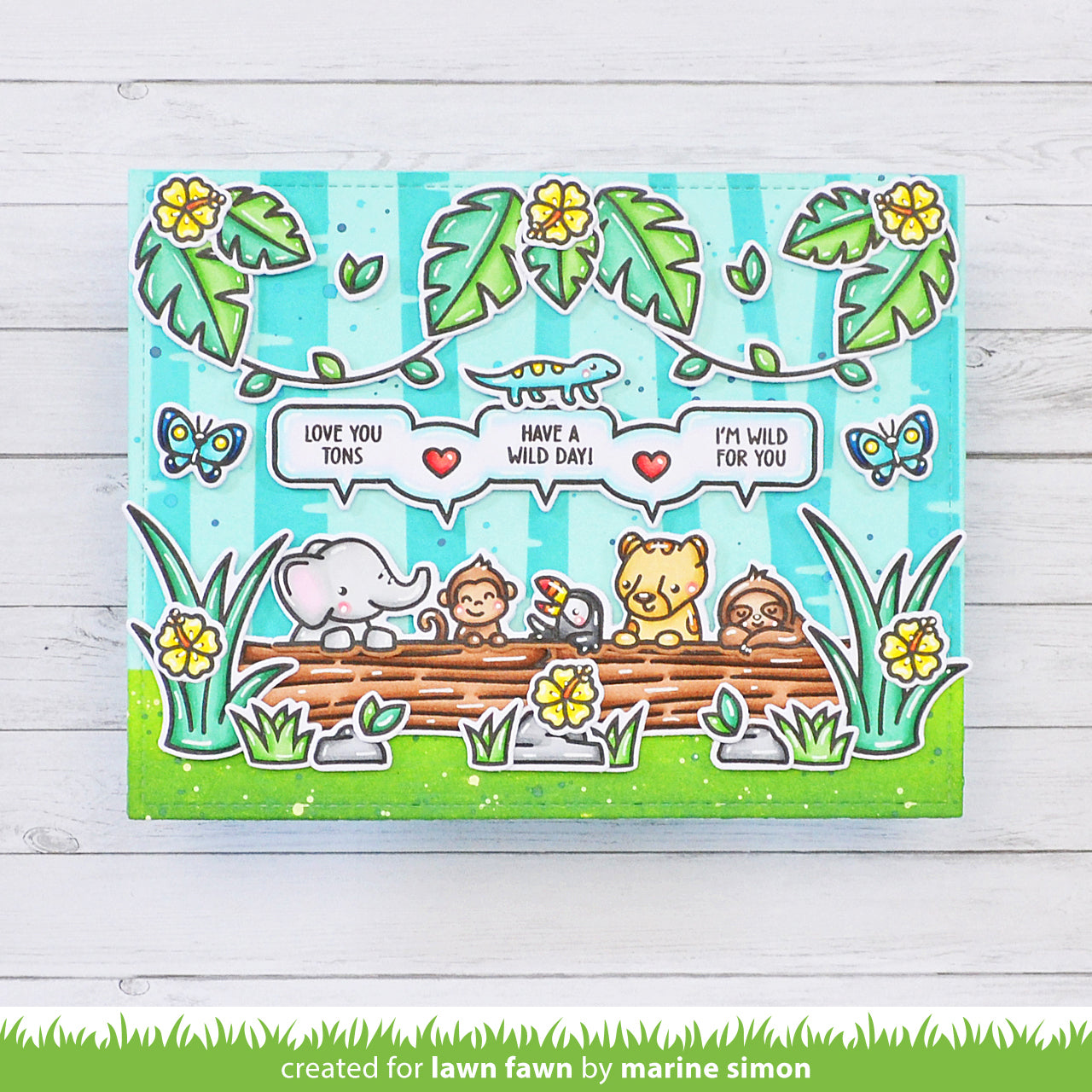 Lawn Fawn - Simply celebrate more critters add-on - Clear Stamp 3x4