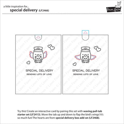 Lawn Fawn - Special Delivery - Clear Stamp 4x6