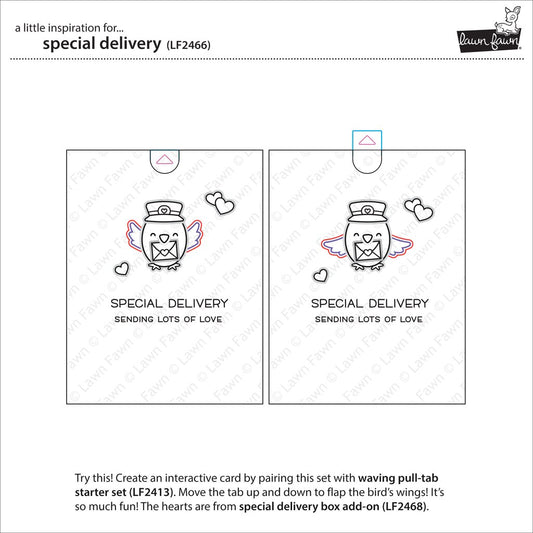 Lawn Fawn - Special Delivery - Clear Stamp 4x6