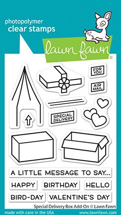 Lawn Fawn - Special Delivery Box Add-on - Clear Stamp 3x4