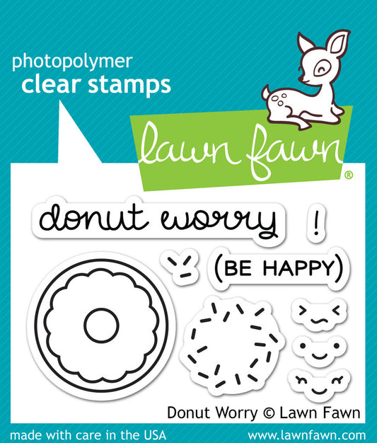 Lawn Fawn - Stempelset 2x3" - Donut Worry