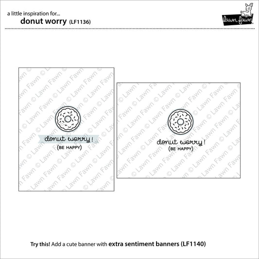 Lawn Fawn - Stempelset 2x3" - Donut Worry