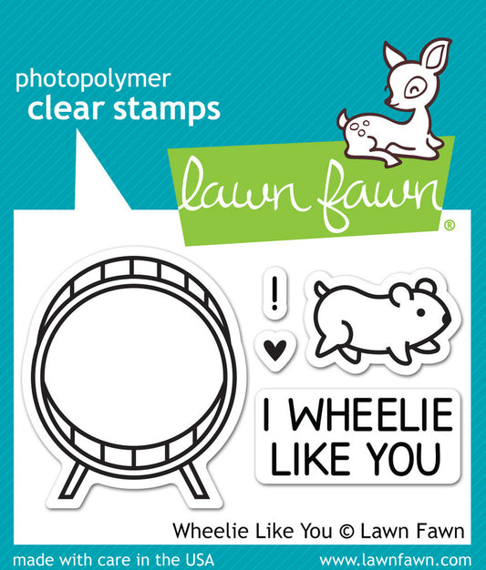 Lawn Fawn - Stempelset 2x3 - Wheelie Like You