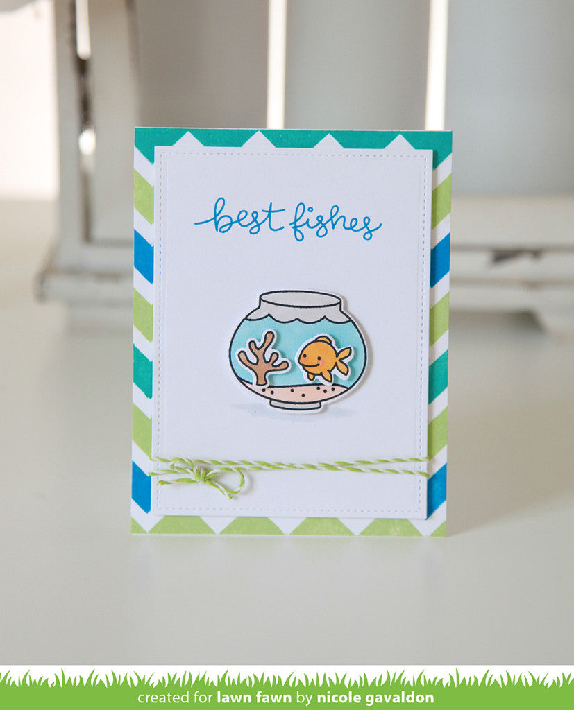 Lawn Fawn - Stempelset 4x6 - Fintastic Friends 