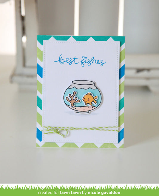 Lawn Fawn - Stempelset 4x6 - Fintastic Friends 