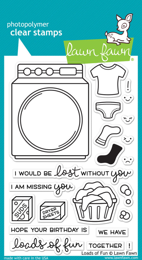 Lawn Fawn - Stempelset 4x6" - Loads Of Fun