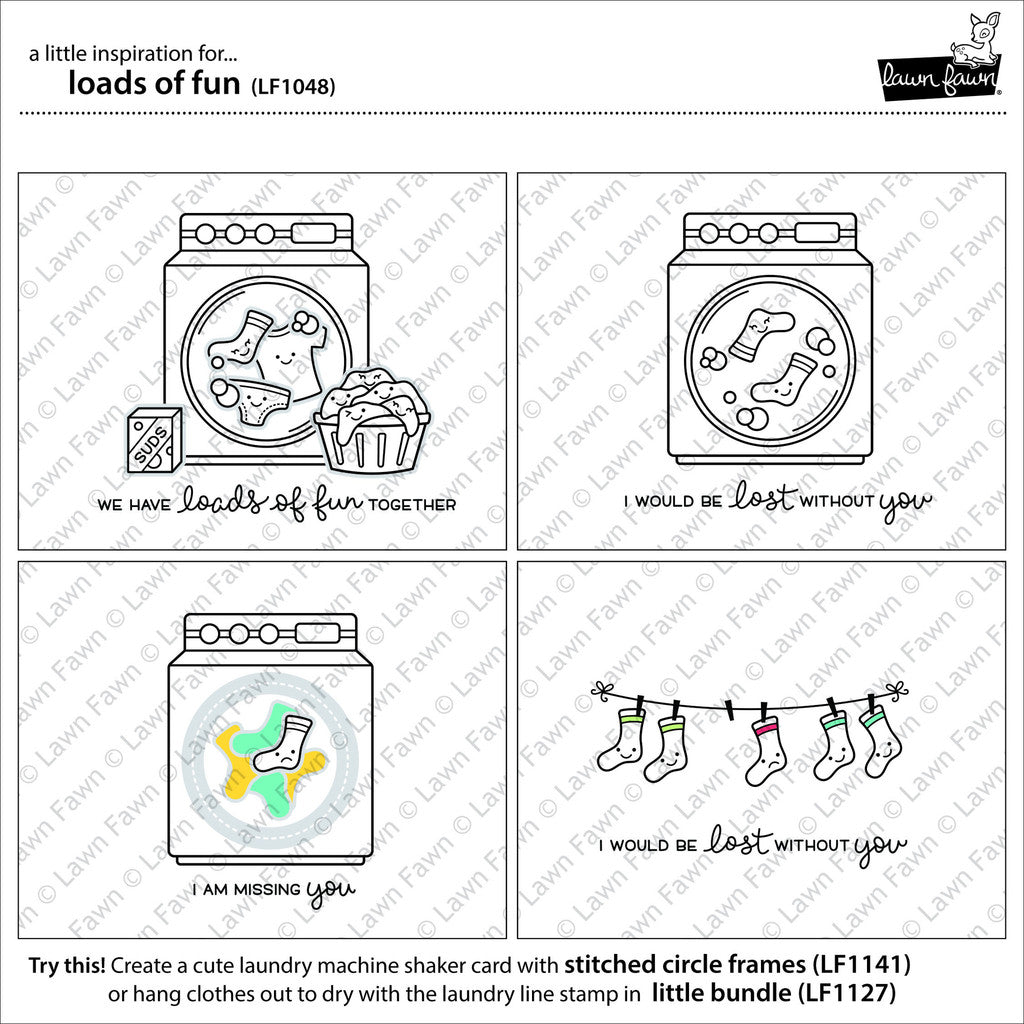 Lawn Fawn - Stempelset 4x6" - Loads Of Fun