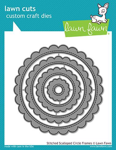 Lawn Fawn - Stitched Scalloped Circle Frames - Stanzen