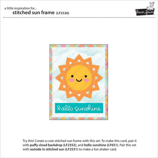 Lawn Fawn - Stitched Sun Frame - Stand Alone Stanze