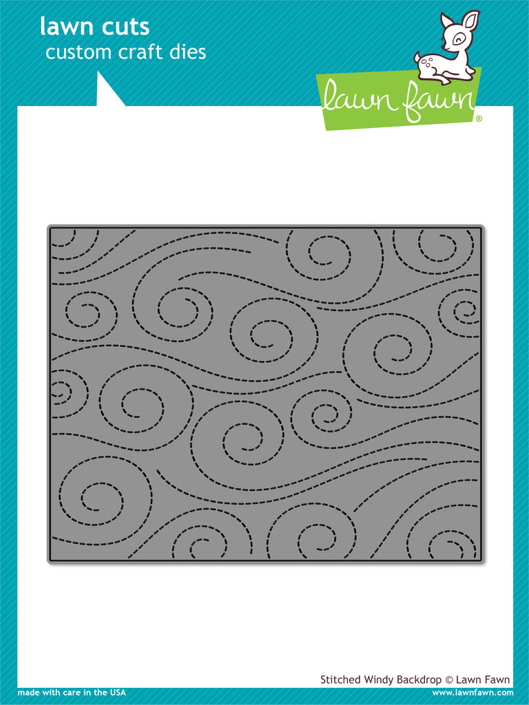 Lawn Fawn - Stitched Windy Backdrop - Stand Alone Stanze
