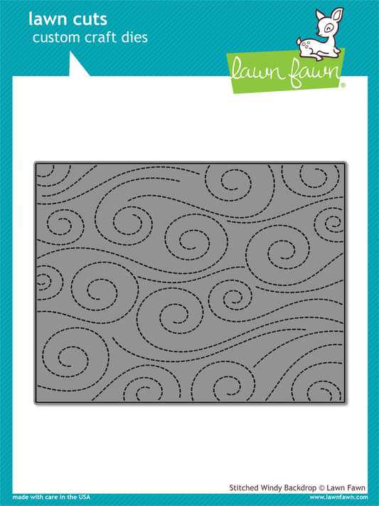 Lawn Fawn - Stitched Windy Backdrop - Stand Alone Stanze