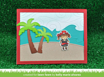 Lawn Fawn - Stitched Windy Backdrop - Stand Alone Stanze