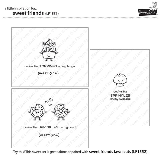 Lawn Fawn - Sweet Friends - Clear Stamps 4x6