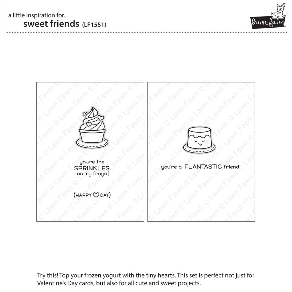 Lawn Fawn - Sweet Friends - Clear Stamps 4x6