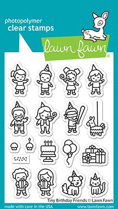  Lawn Fawn - Tiny Birthday Friends - Clear Stamps 4x6