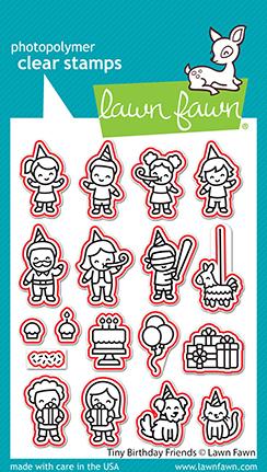 Lawn Fawn - Tiny Birthday Friends - Stanzen