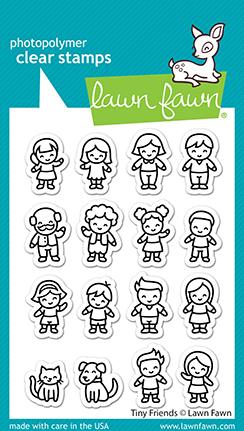 Lawn Fawn - Tiny Friends - Clear Stamp Set 3x4