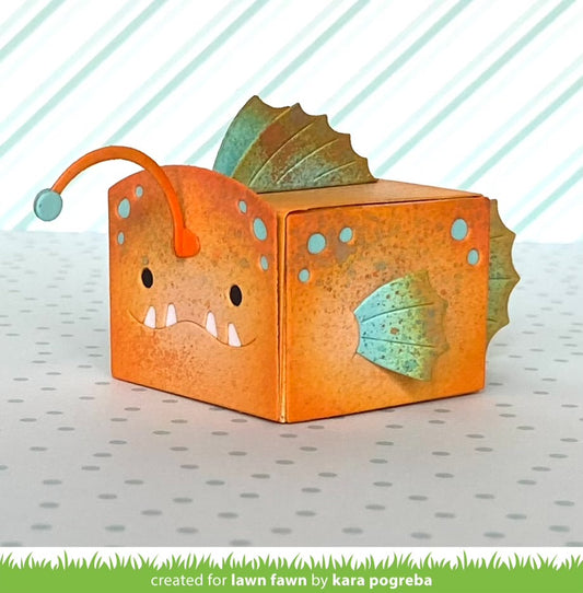 Lawn Fawn - Tiny gift box anglerfish add-on - Stand alone Stanzschablone