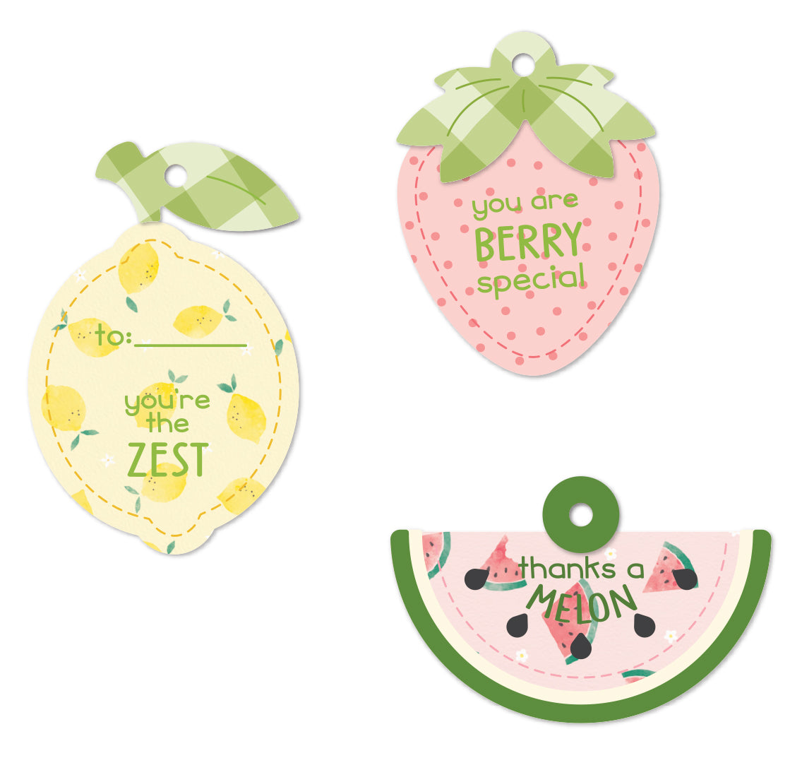 Lawn Fawn - tiny tags sayings: fruit - Clear Stamp 2x3