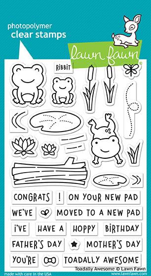 Lawn Fawn - Toadally Awesome - Clear Stamps 4x6