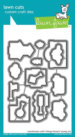 Lawn Fawn - village heroes - Stanzen