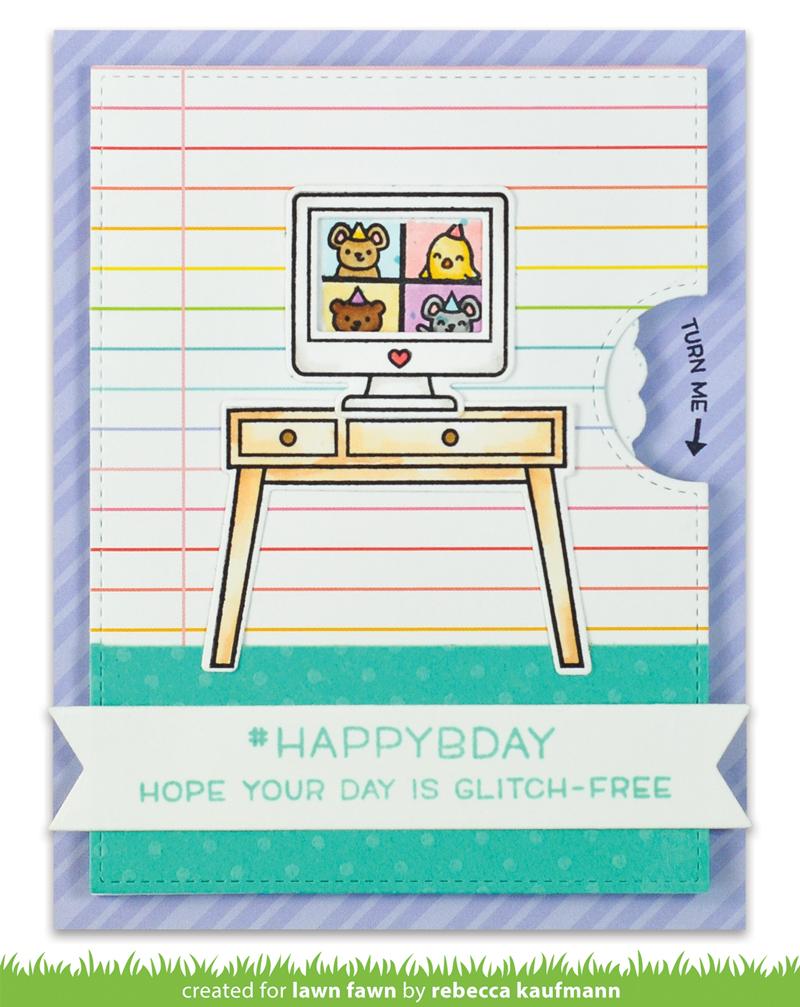 Lawn Fawn - Virtual Friends - Clear Stamp Set 4x6