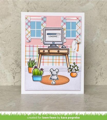 Lawn Fawn - Virtual Friends - Clear Stamp Set 4x6
