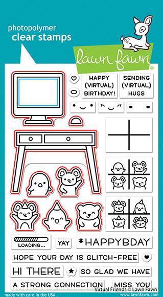 Lawn Fawn - Virtual Friends - Stanze