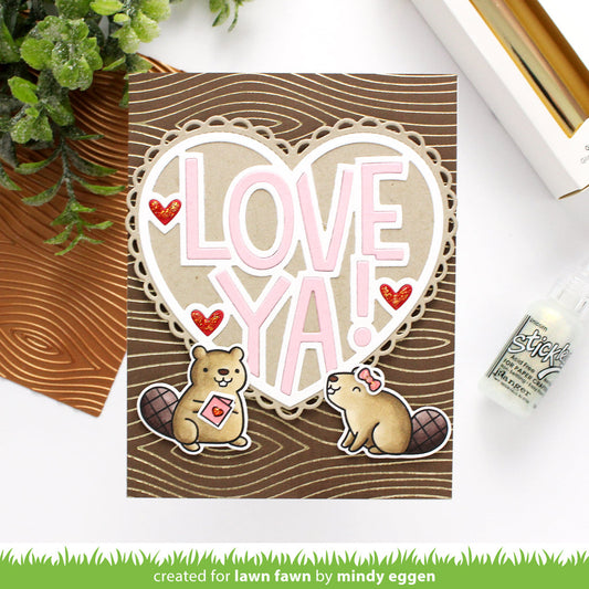 Lawn Fawn - Wood you be mine? - Clear Stamp 4x6