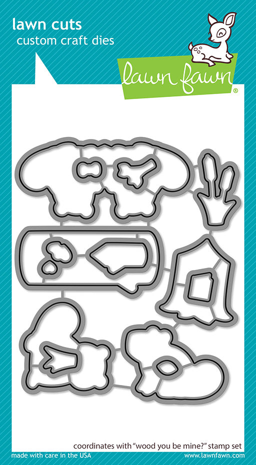 Lawn Fawn - Wood you be mine? - Stanzen